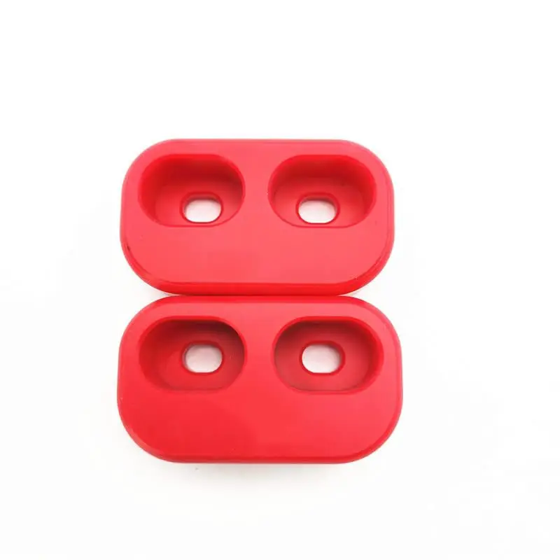 2Pcs Red Rubber Car… - image