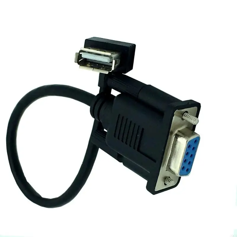 20CB High Performances RS232 DB9 Female To USB Female Serial Cable Adapter For Easy Serial Connection USB-Power Design
