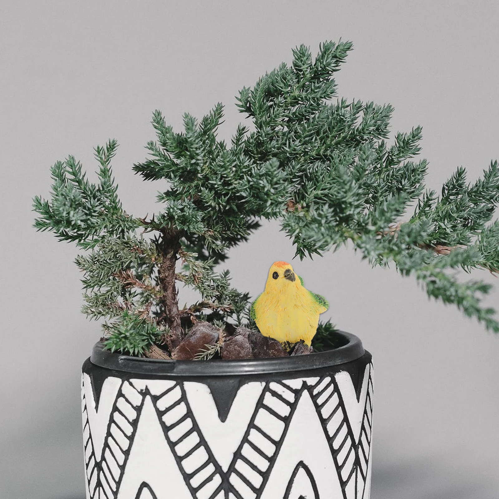 

6pcs Realistic Fine Craft Micro Landscape Diy Desktop Ornament For Succulent Plants Bonsai Bedroom Car Decoration