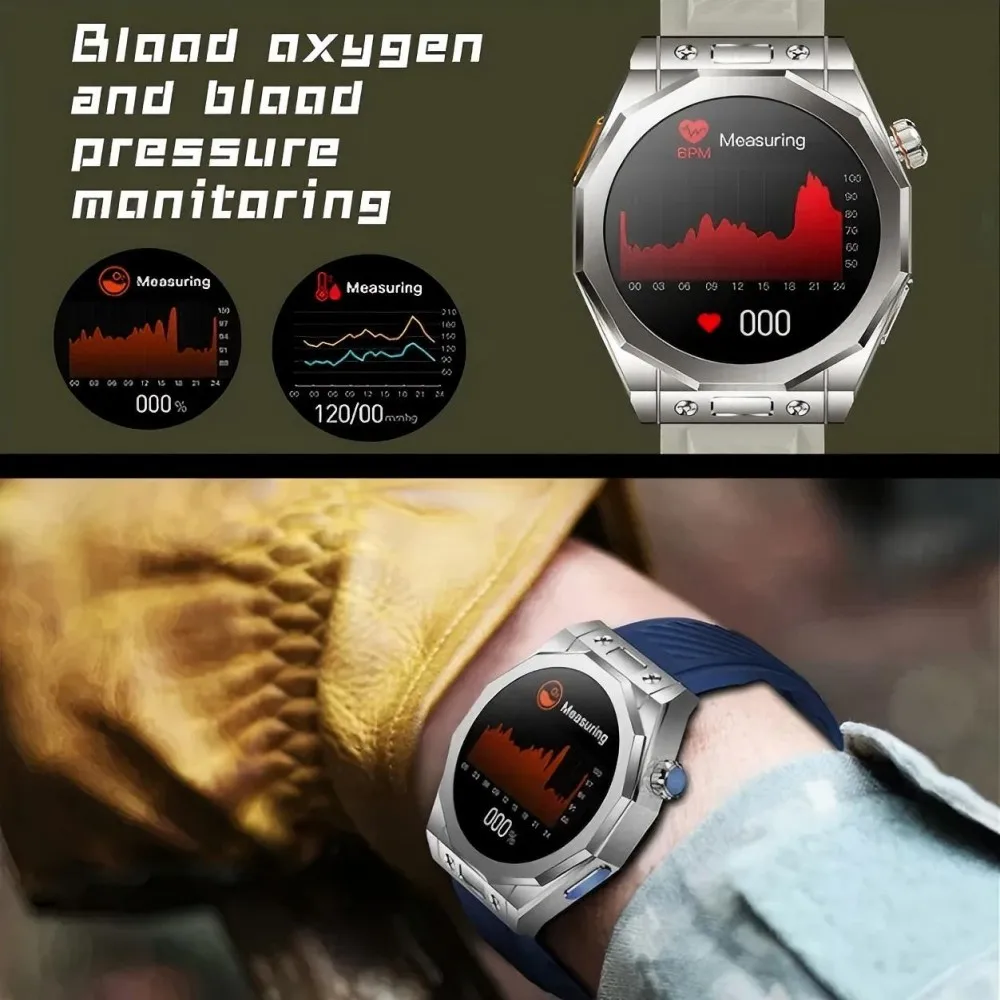 Z83 MAX ساعة ذكية للرجال AMOLED 1.52 بوصة RDFit APP مكالمات بلوتوث GPS Track NFC/GAME/الأسماك الخشبية/مؤشر Zanzhu/Qibla/البوصلة