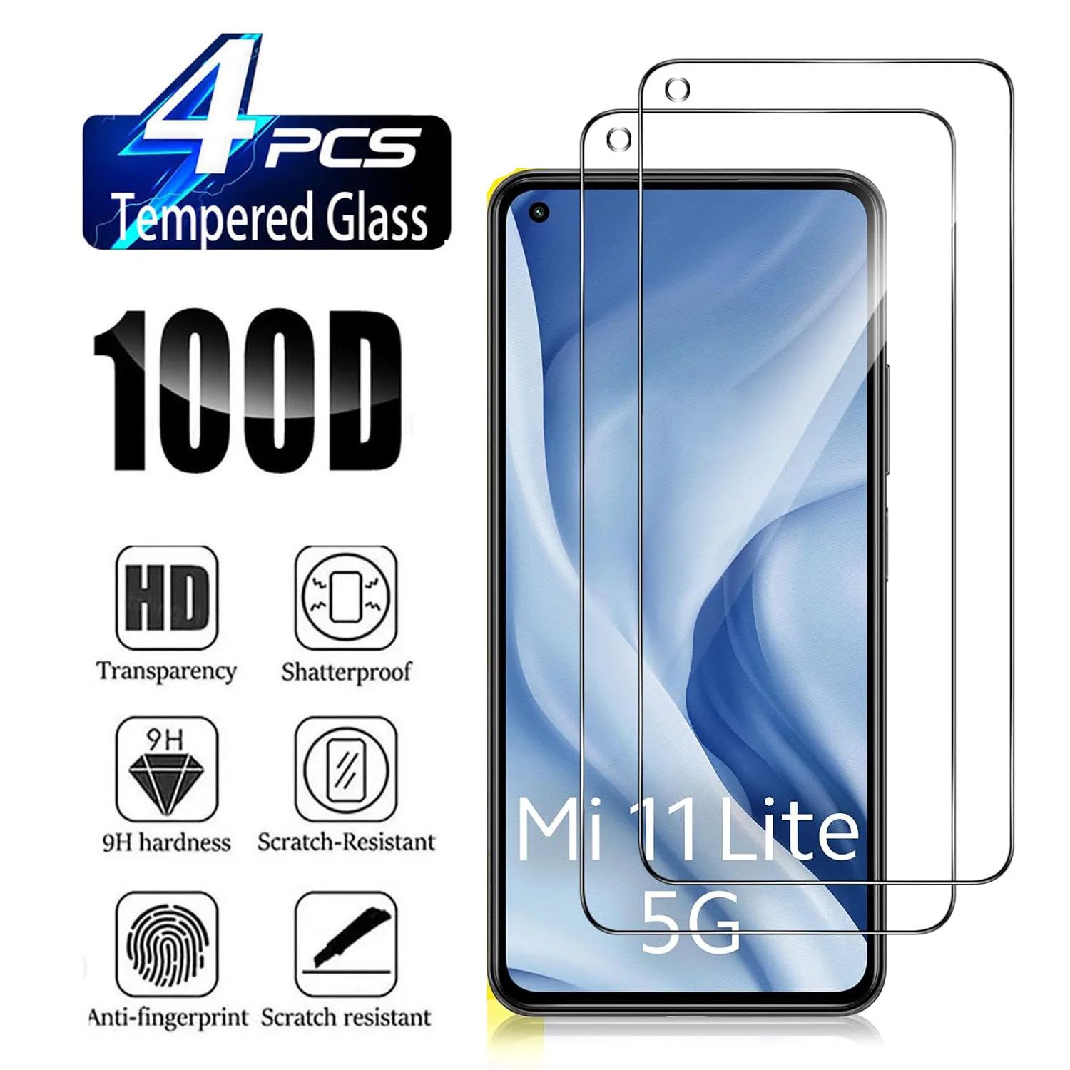 

For Xiaomi 11 Lite /11 Lite 5G NE HD 9H Tempered Glass Film