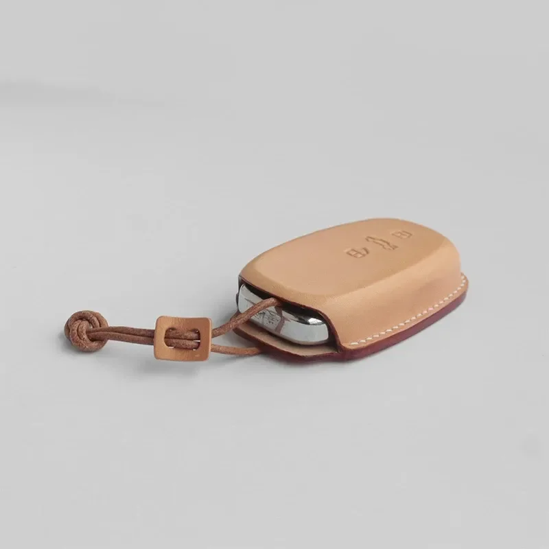 for Audi Classic Huion Leather Key Cover Exquisite Handmade Texture Simple Original Design Customized Bag Buckle Accessory