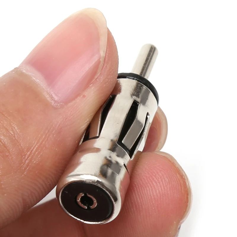 Car Vehicles Radio Stereo ISO To Din Aerial Antenna Mast Adapter Connector Plug for Car Radio Stereo Autoradio Fit Most Types