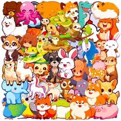 50PCS Cute Animal Stickers for Water Bottles Aesthetic Animal Stickers for Laptop phone