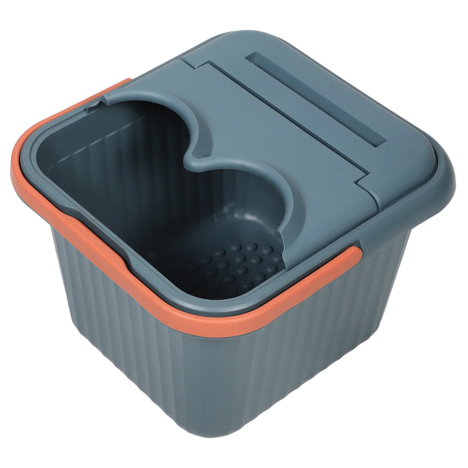 

Foot Bath Bucket Elevated Design Plastic Soaker Tub Lid Handle Foot Spa Basin Pedicure Bowl for Elderly Adults