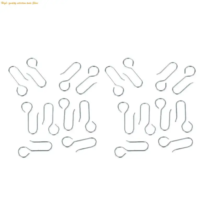 203F Convenient Metal S Hooks for Curtain Hangings Track Drapery Hook Pin Hangers