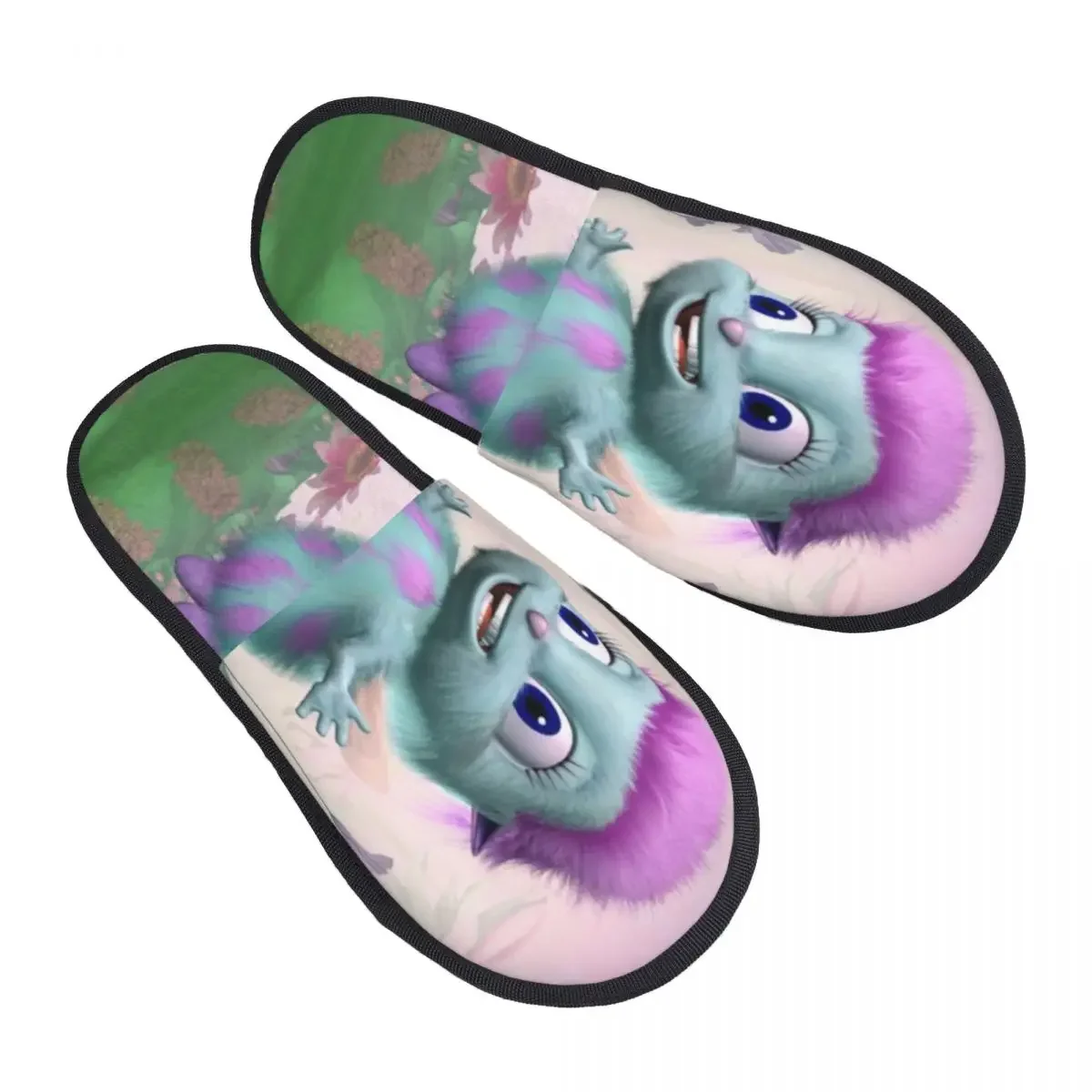 Cartoon Bibble Meme Soft Scuff With Memory Foam Slippers Women Funny Spa House Shoes