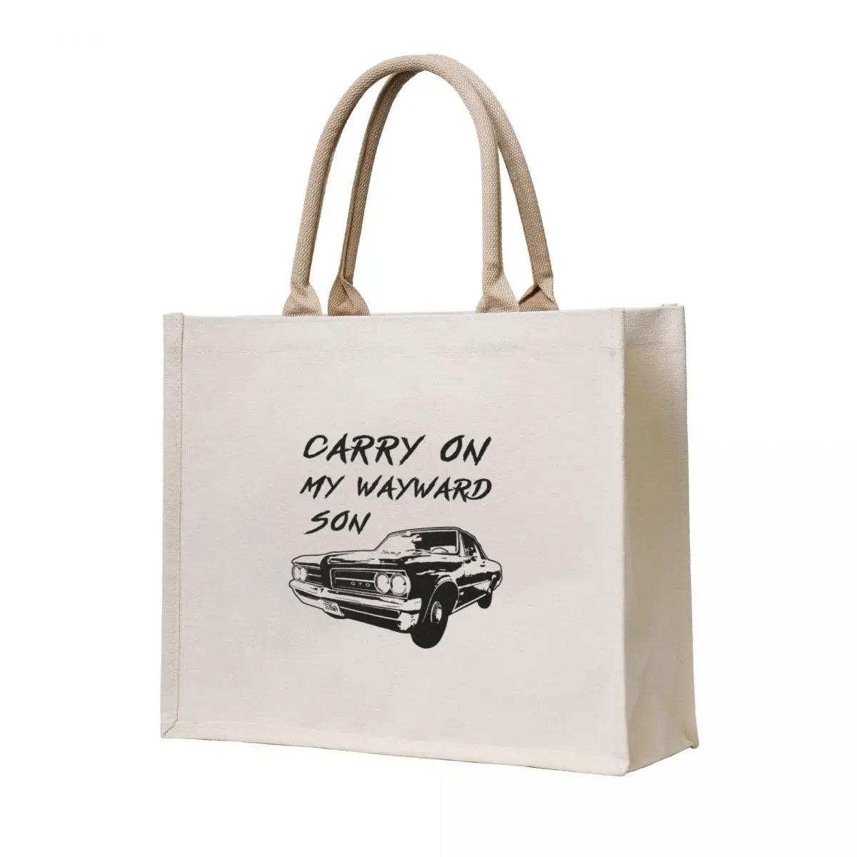 

Carry On My Wayward Son Tote Bag hand bags shopper bag woman Women's tote bag