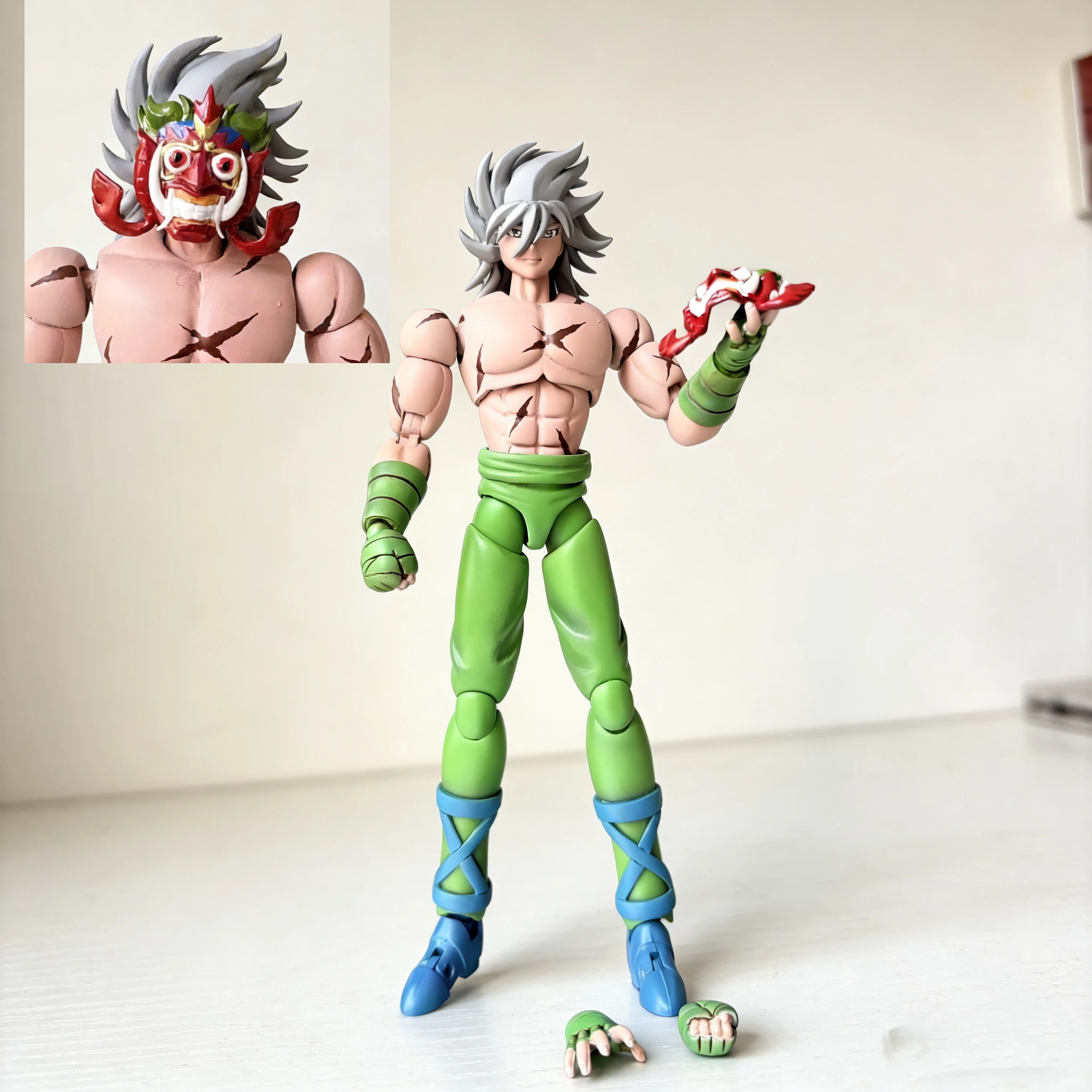 

【Removable Mask】Saint Seiya Myth cloth Guilty Ikki's Master Kouros Saint Misterioso Jorge Garuda Articulated Toy Action Figure