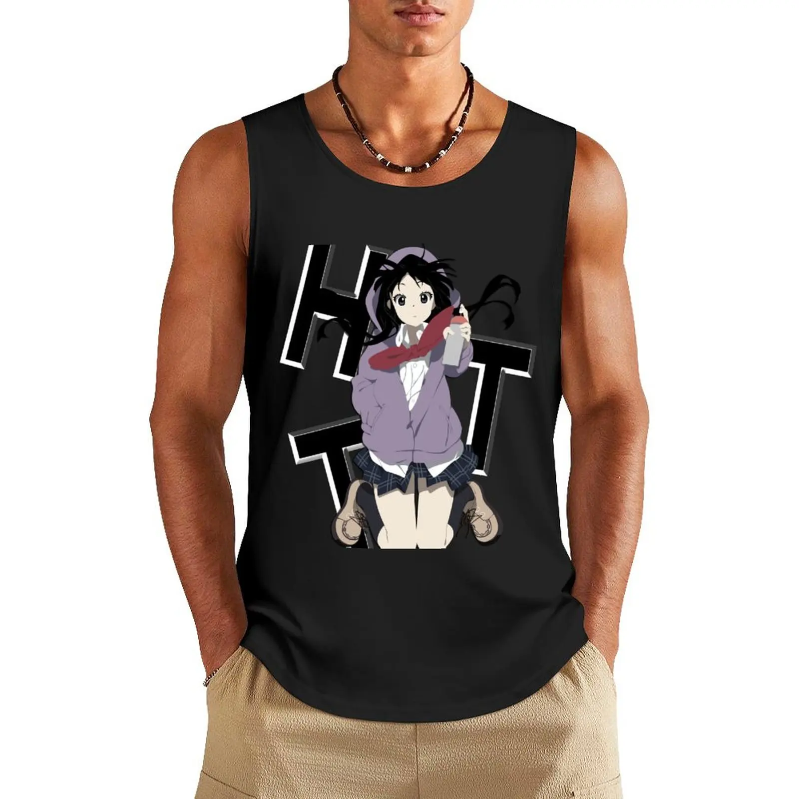 

K-ON!! - Akiyama Mio Tank Top bodybuilding t-shirt Gym wear