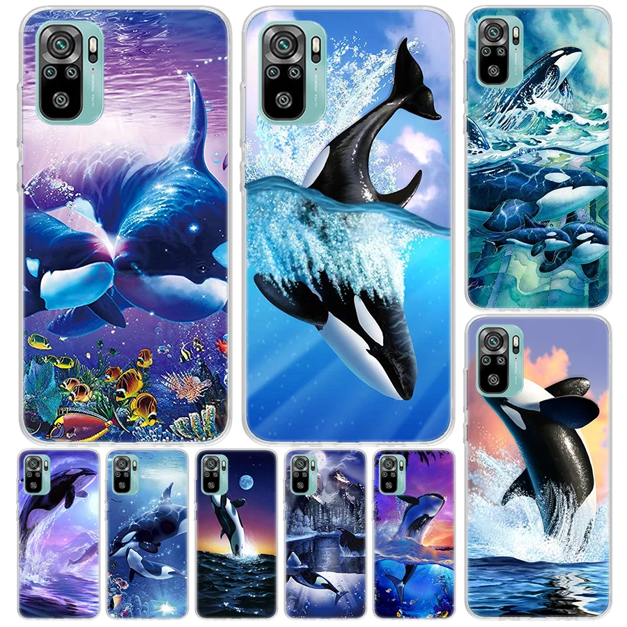 Sea Orcinus Orca Cover For Xiaomi Redmi Note 13 12S 12 11 11S 10S 10 Pro Plus Phone Case 11E 11T 9 9S 8T 8 + Print Coque Redmi N