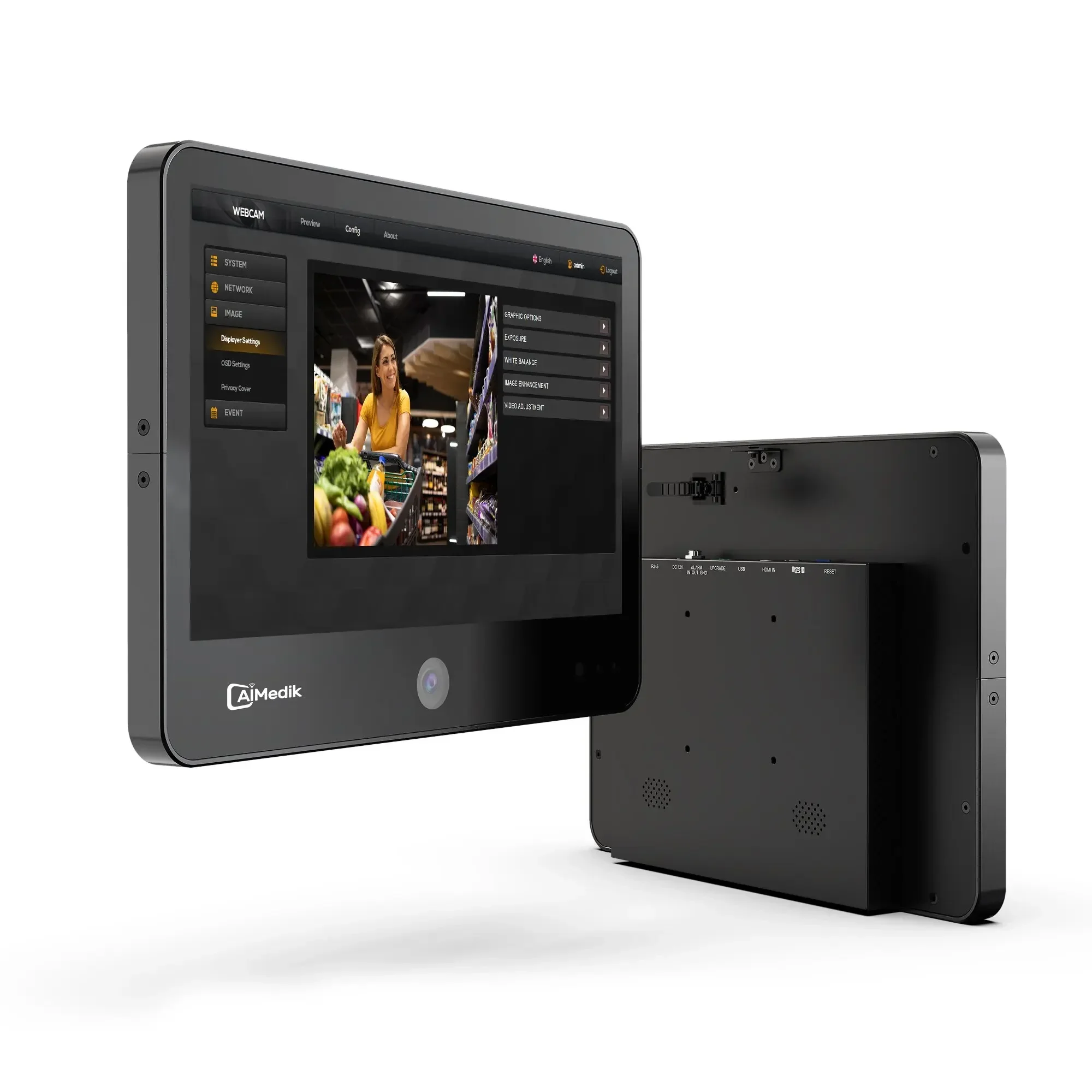 New AIMEDIK 13.3-inch Full HD IP Public View Surveillance Video Recording Monitor