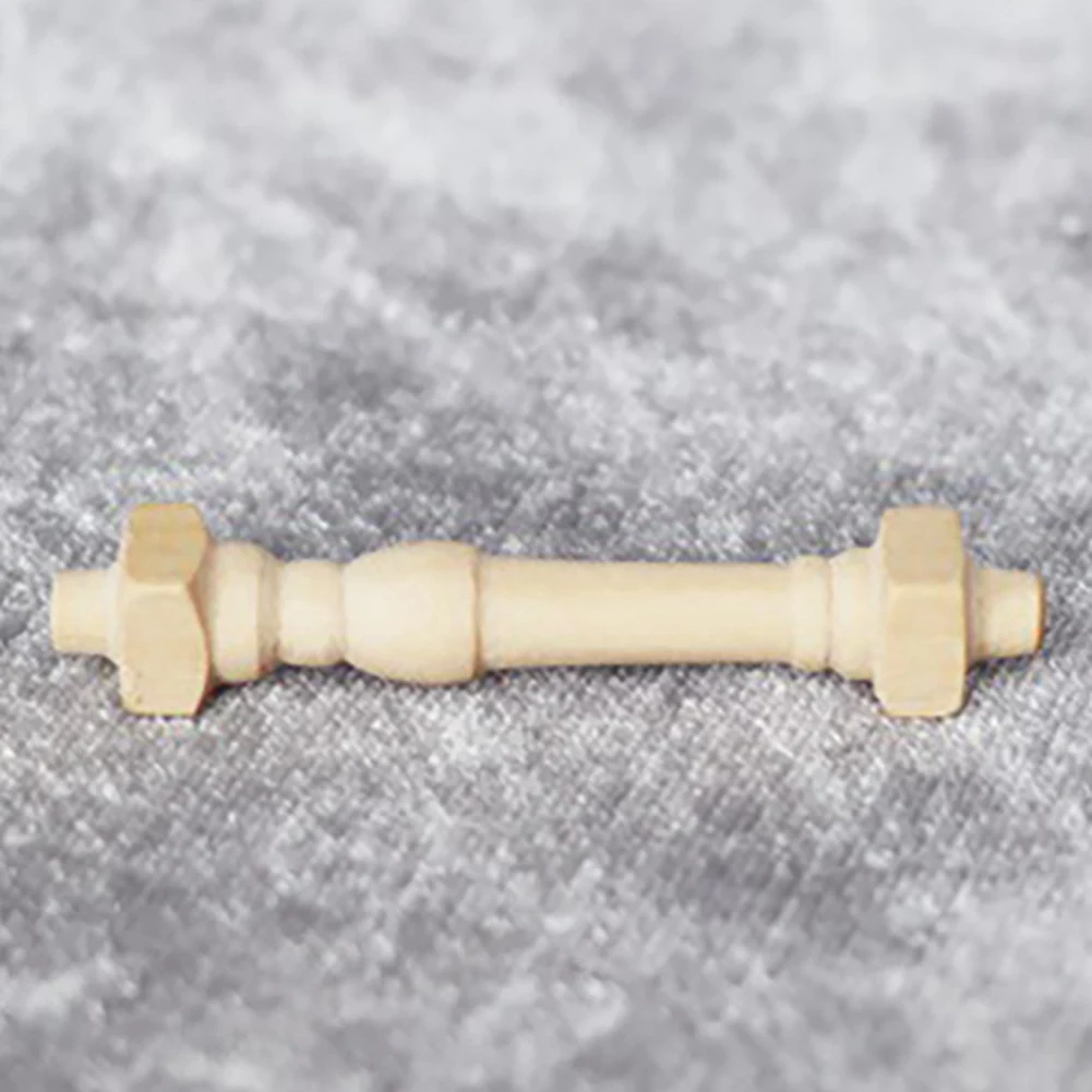 AS96-24Pcs DIY Spindles Balusters Casa de bonecas de madeira em miniatura escala 1/12 Decoração de corrimão de escada