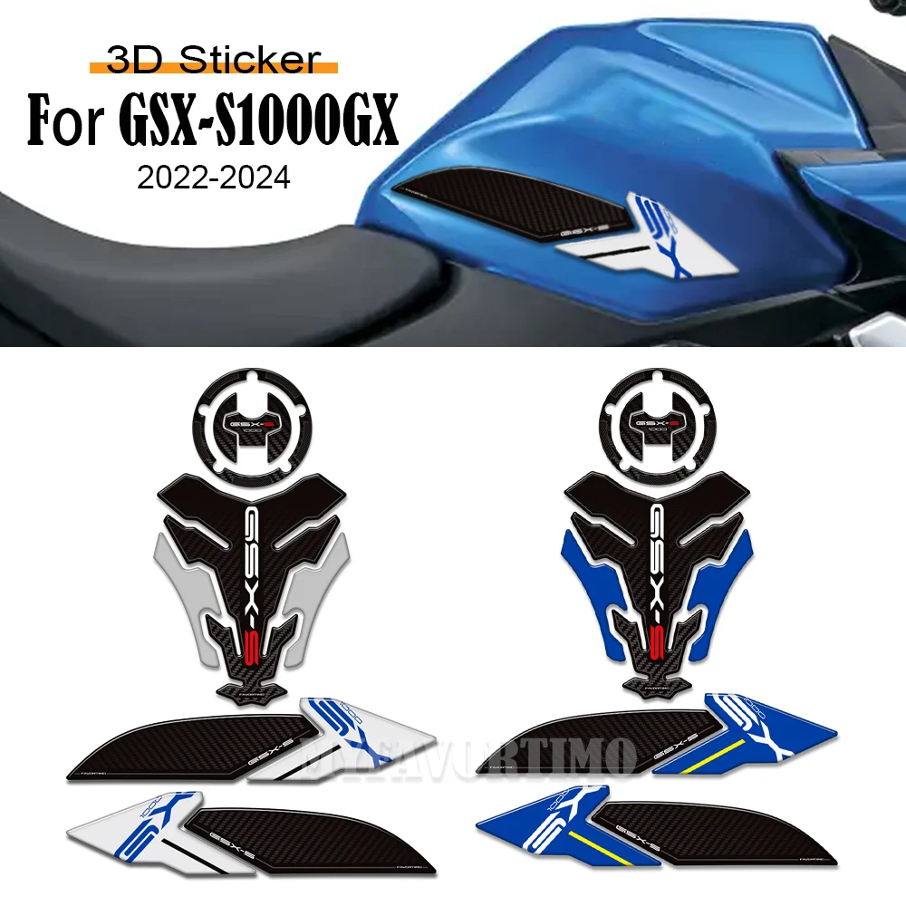 For Suzuki GSX-S1000 GSX S1000 GX XS1000GX 2022 2023 2024 GSX-S1000GX Motorcycle Fuel Tank Pad Protector Stickers Adhesive