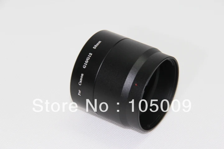 58mm 58 mm filter mount Lens Adapter Tube Ring for canon g10 g11 g12 camera