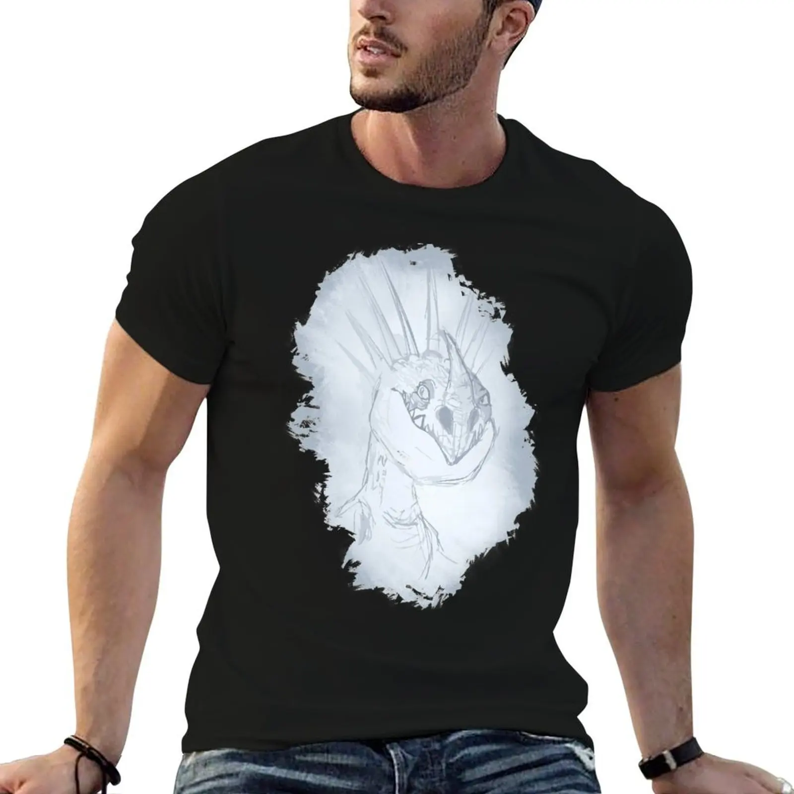 Белая футболка Stormfly, незаменимая футболка, мужские футболки с рисунком, футболка