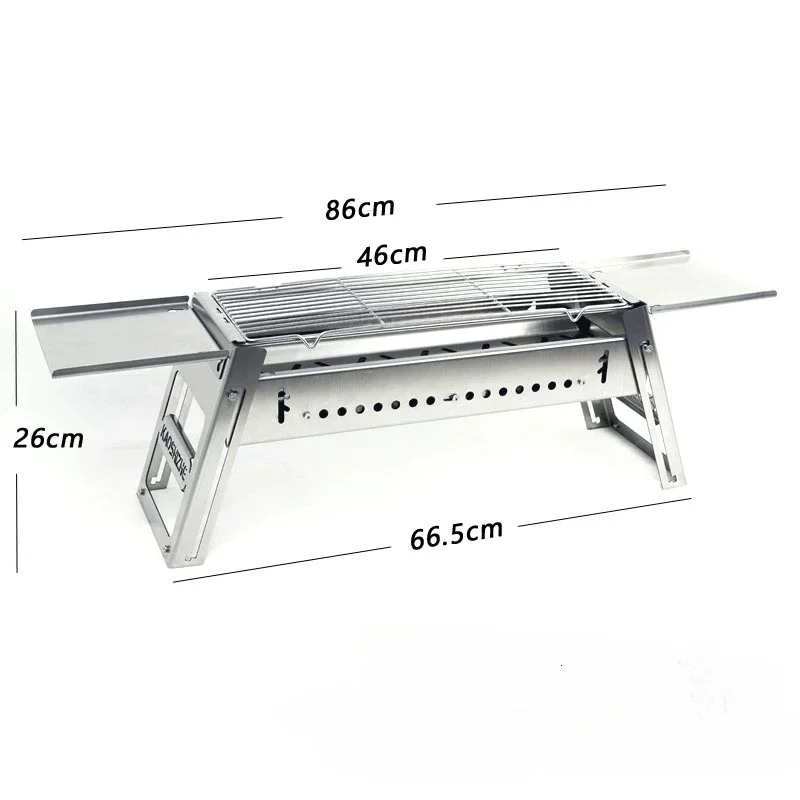 

Camping Furnace BBQ Grills Charcoal Cookware Garden Portable Folding BBQ Grills Tourist Brazier Barbecue Utensils Parrilla LLBB