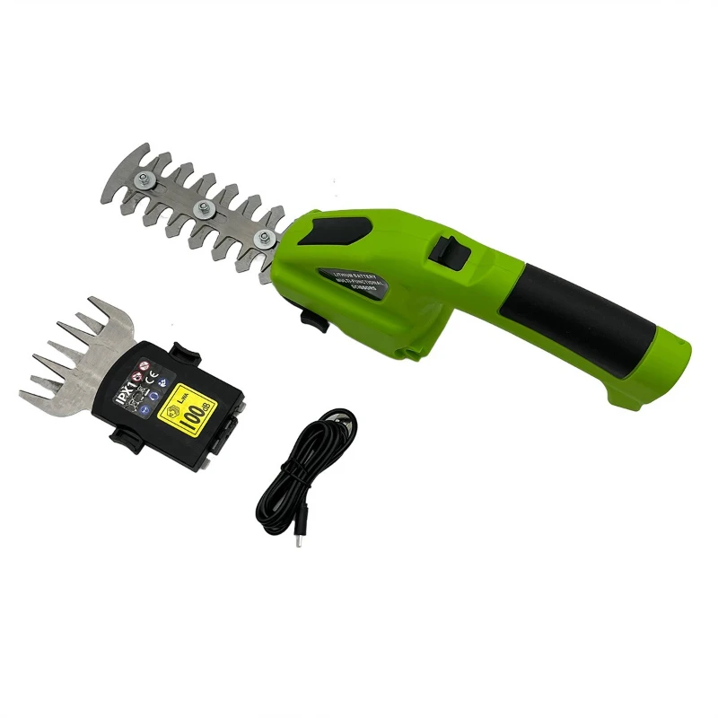 Electric fence shears, dual-purpose rechargeable pruning shears, lawn mower lithium battery one-handed hedge trimmer gardening