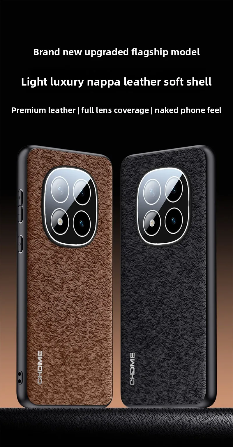 Handyhülle für Xiaomi Redmi Note 14 13 Pro Plus 5G Coque Leder Silikon Weich für Redmi Note 15 Pro+ Kameraschutz-Cover – Detail 1
