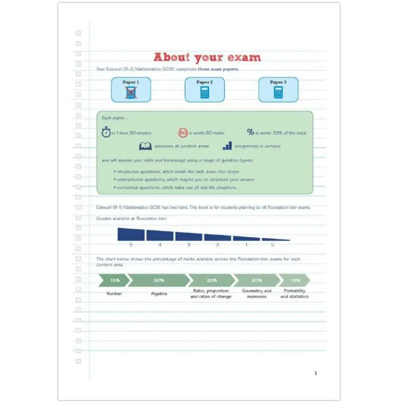 بيرسون مراجعة Edexcel GCSE الرياضيات الأساس نموذج الإجابة المصنف لعام 2025 و2026 امتحان بيرسون 9781292230269 #3