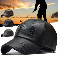 Leather Baseball Cap Men Fashion Sports Caps Hat Man Baseball Cap British Vintage Cowhide Leather Hats