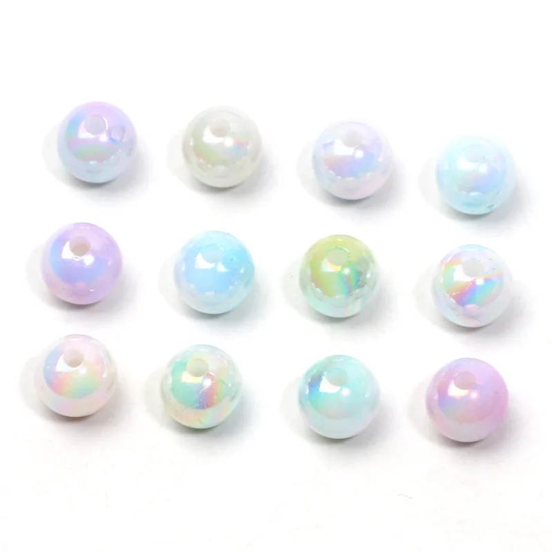 6/8/10/12/14/16mm Imitation Natural Pearls ABS Beads Acrylic Spacer Beads For Jewelry Making Diy Bracelet Necklace Accessories