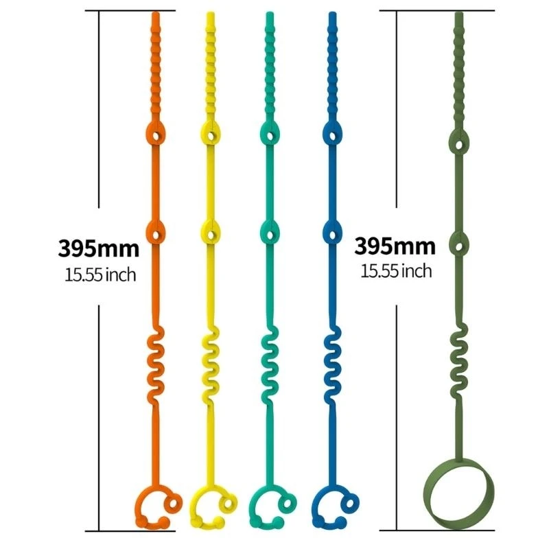 G2TC Baby Bottle Holders Silicone Teething Strap Toy Hodler for Strollers & Car Seats