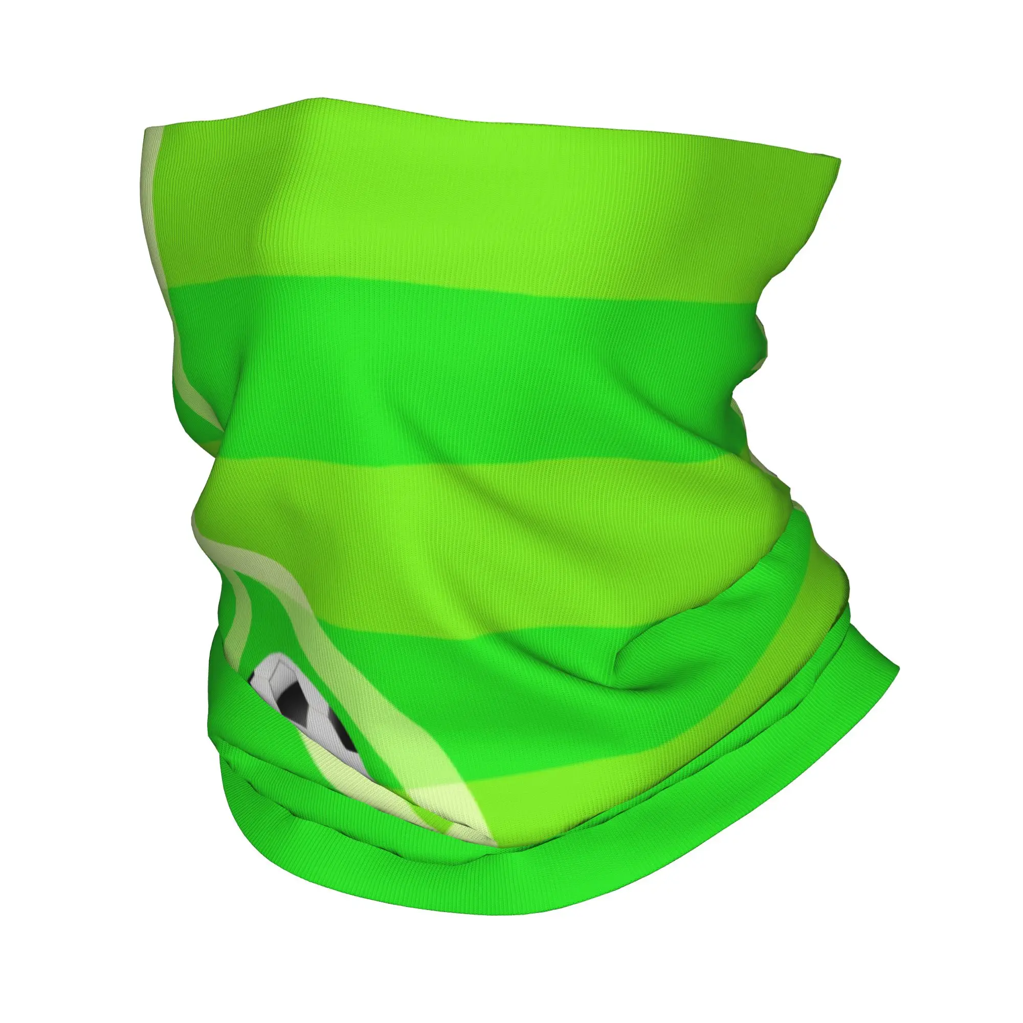 Custom Football on the Soccer Field Bandana Neck Gaiter for Ski Running Women Men Wrap Scarf Soccer Ball Headband Warmer