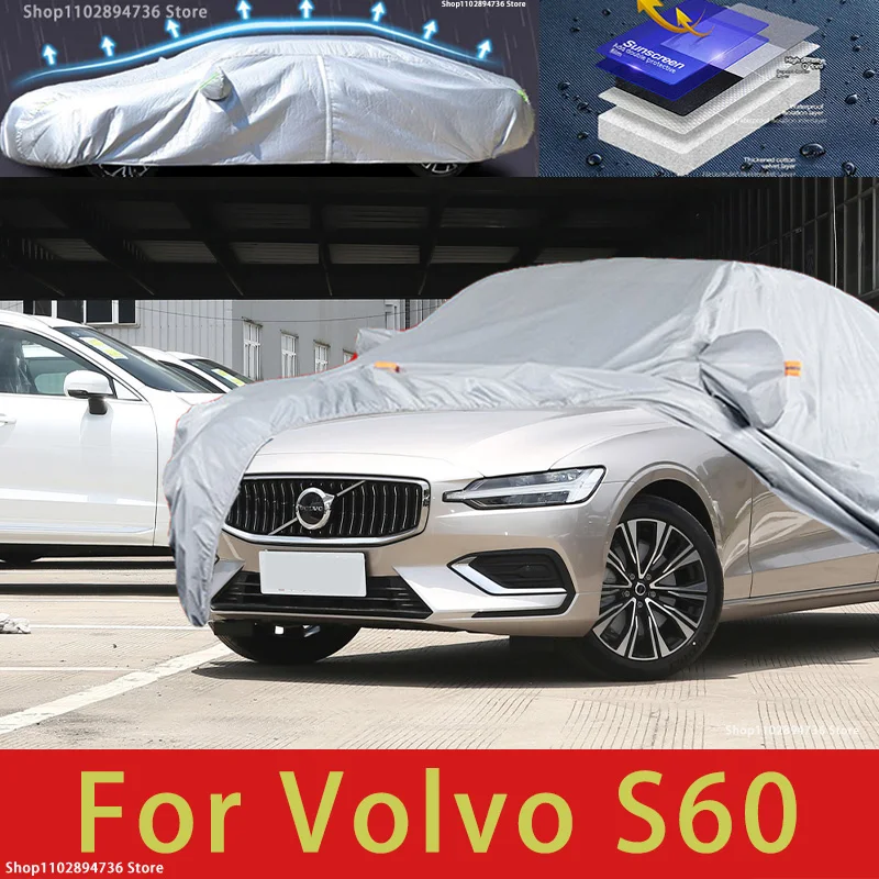 

Для Volvo S60 наружная защита полный автомобильный чехол снежные чехлы солнцезащитный козырек водостойкий пылезащитный внешние автомобильные аксессуары