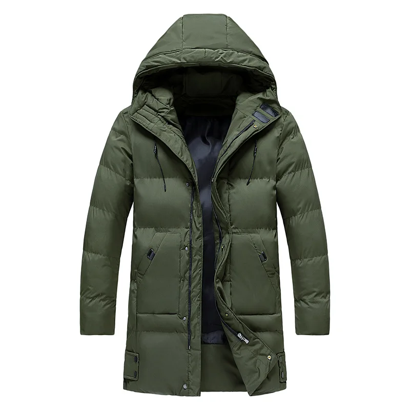 

New Men's Winter Jacket Thick Warm Padded Cotton Long Parkas Windproof Casual Outerwear Coats Top Quality Parkas Plus Size 8XL