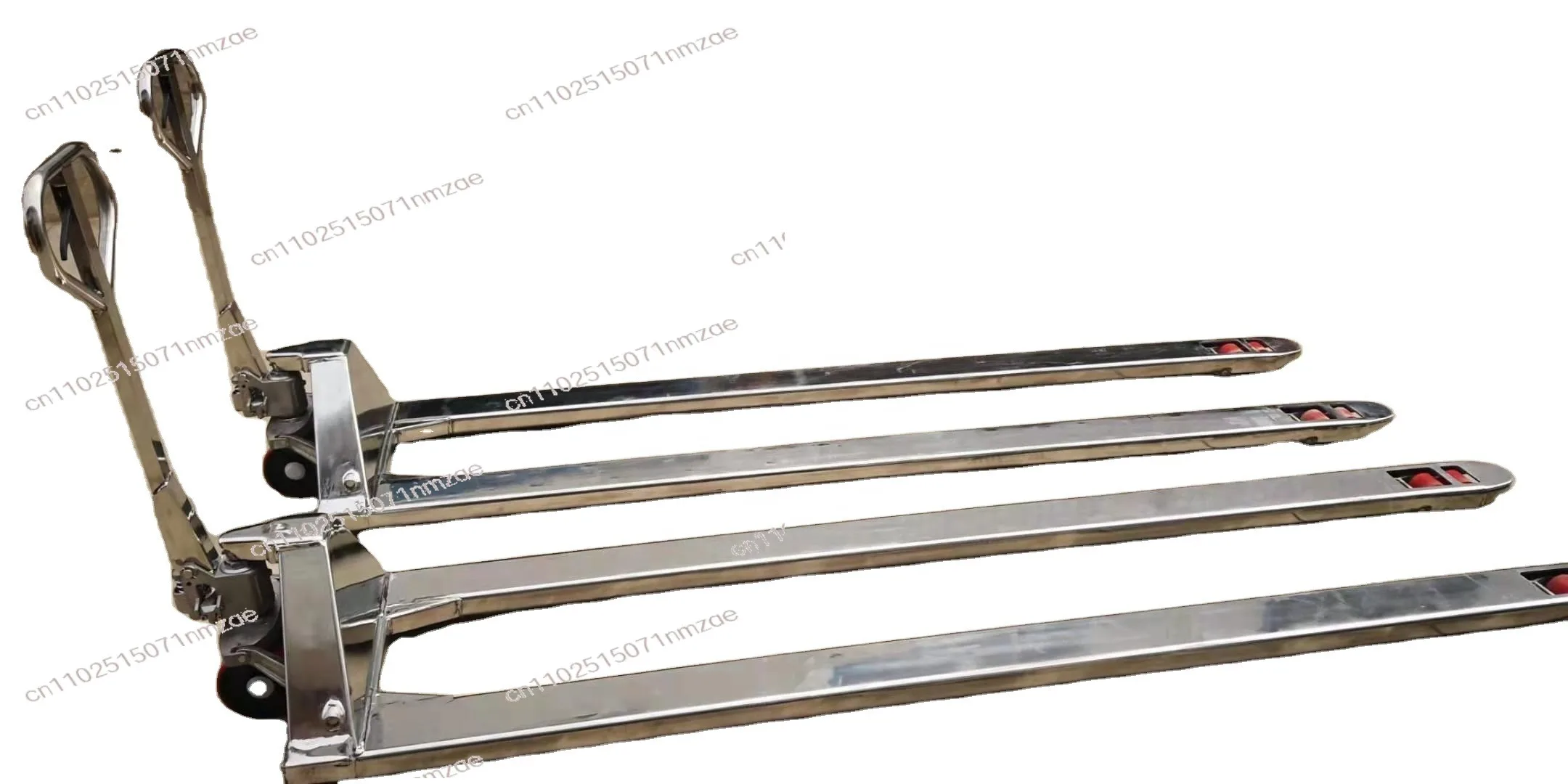 Stainless Steel Manual Pallet Jack with Extra Long Forks Pallet Truck