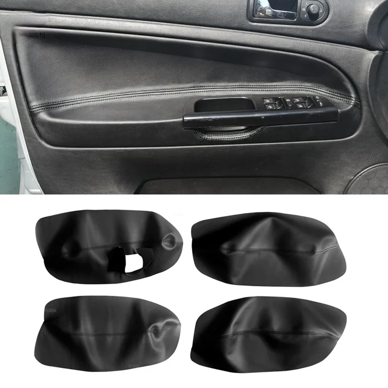 Leather Door Panel Cover For VW Passat B5 1998 1999 2000 2001 2002-2005 Car Door Armrest Panel Cover Trim Left Hand Drive