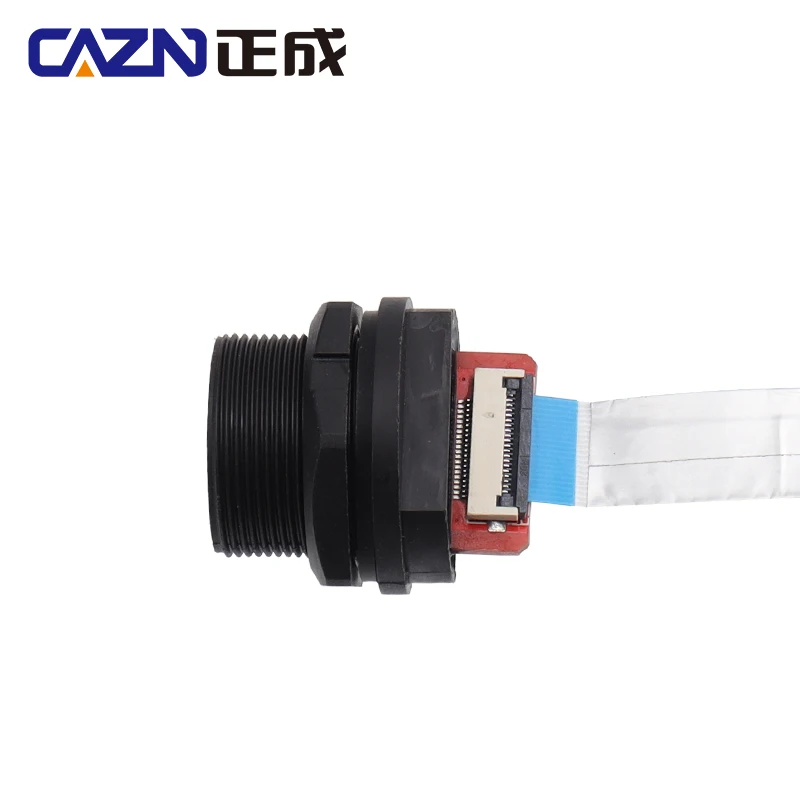 Hdmi fpc防水ip67女性用リアマウントからストレート、オスfpcタイプ、金メッキケーブル