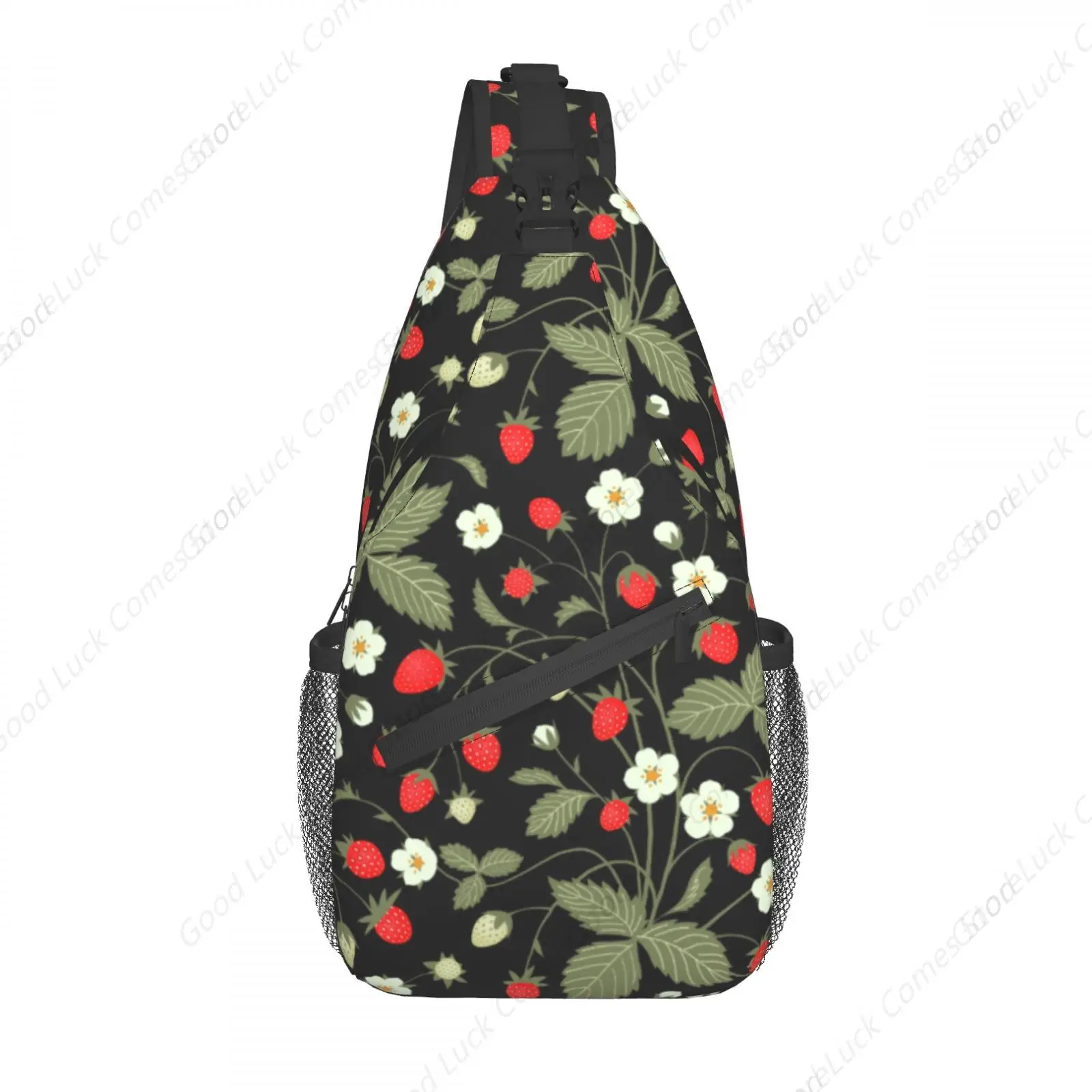 Flower Berry Bliss Bolsos cruzados Mochila con tirantes de moda Bolso de hombro para el pecho Gimnasio Ciclismo Viajes Senderismo