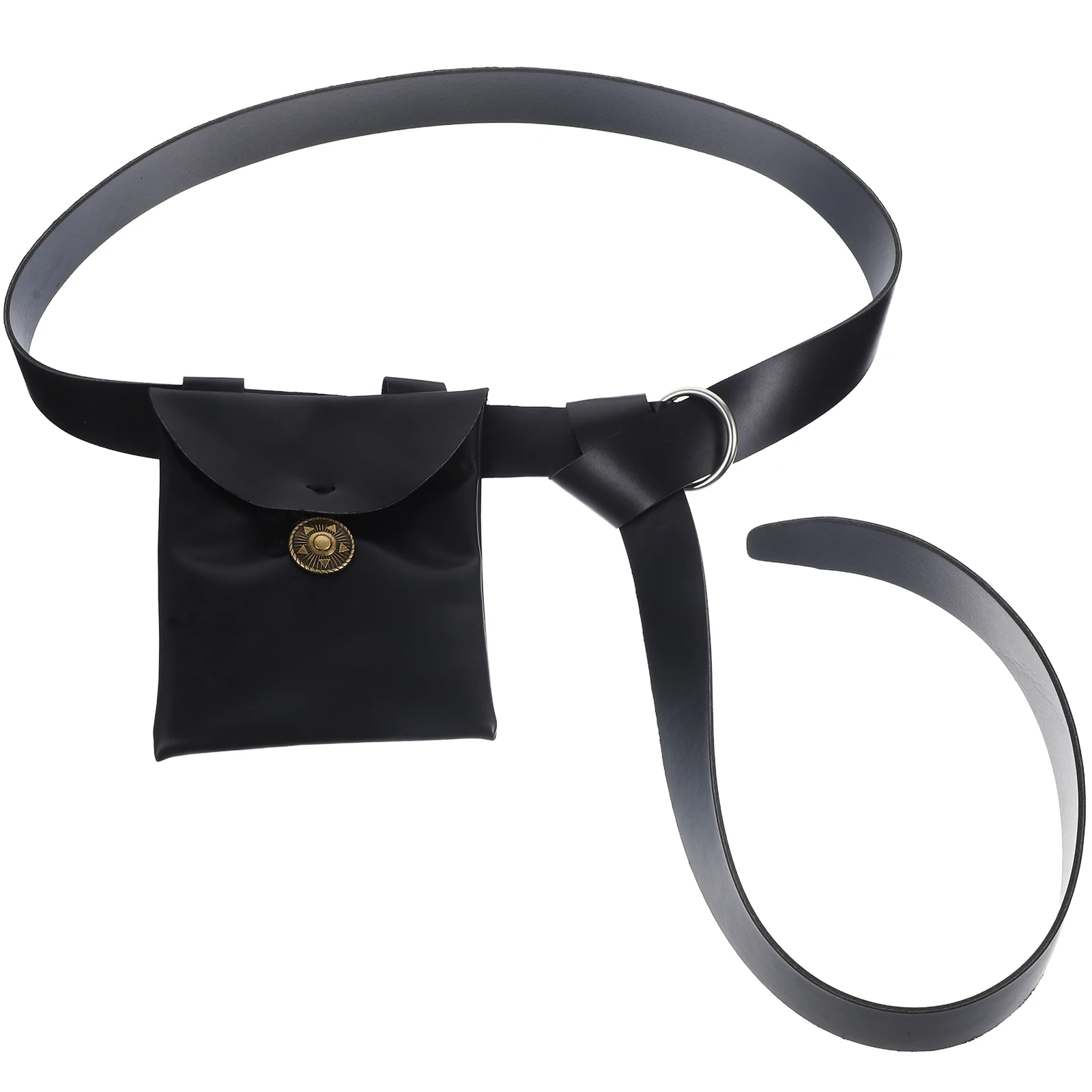 1Set Medieval Faux PU Waist Bag Vintage Renaissance Cosplay Purse Halloween Party Supply Pirate Cosplay