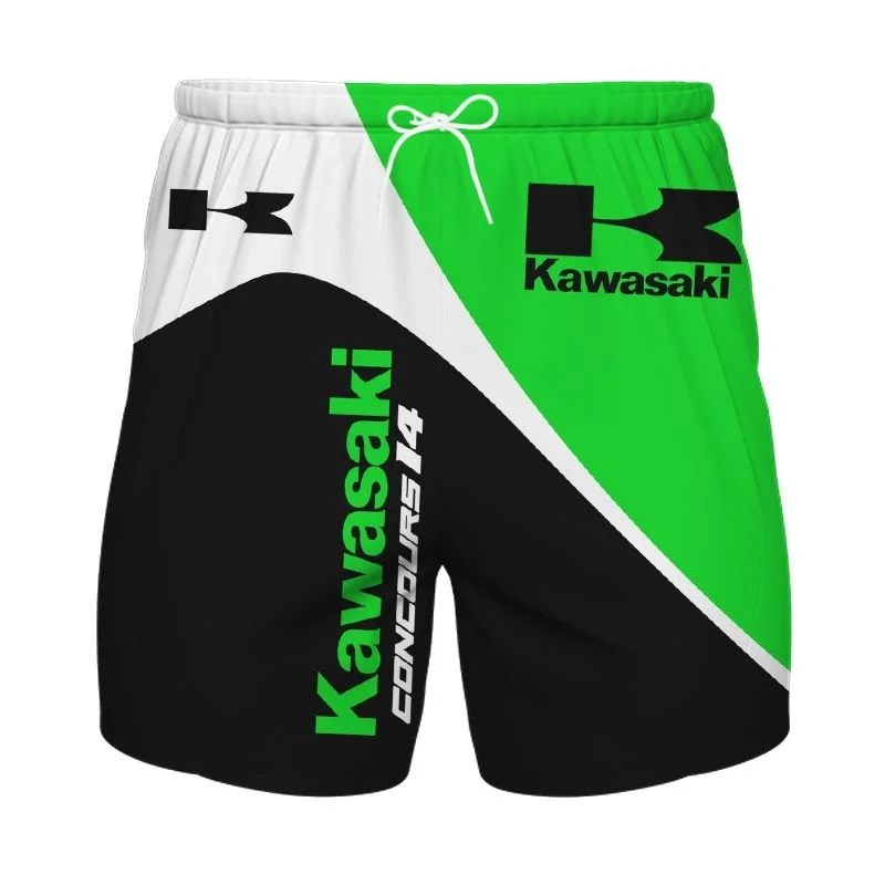 

Men New Shorts Kawasaki Motorcycle Graphic 3D Print Quick Drying Breathable Cool Daily Shorts Men Summer Sports Comfort Shorts