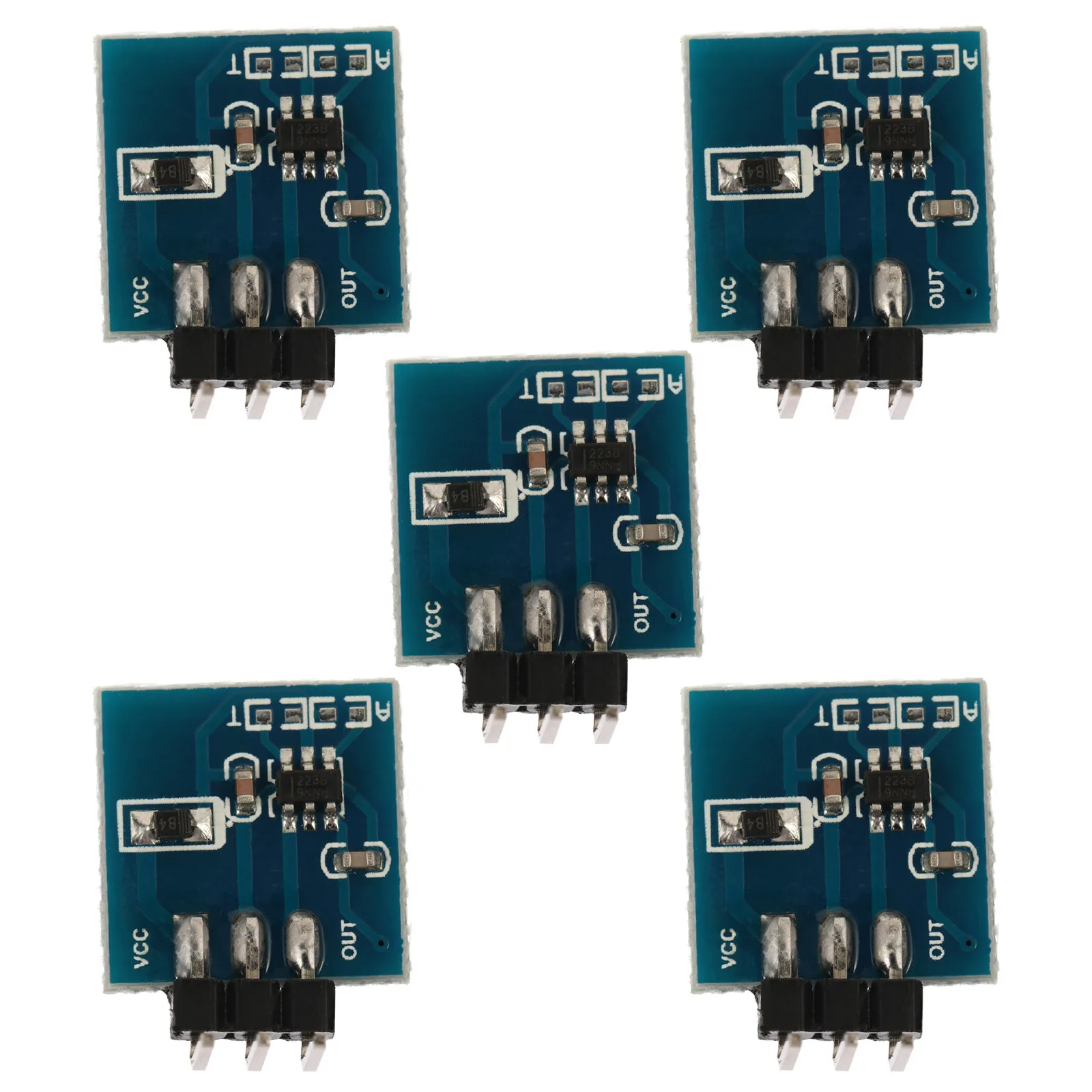 

5 шт. одноканальных сенсорных модулей без функции блокировки, емкостные переключатели для DIY-электроники и систем