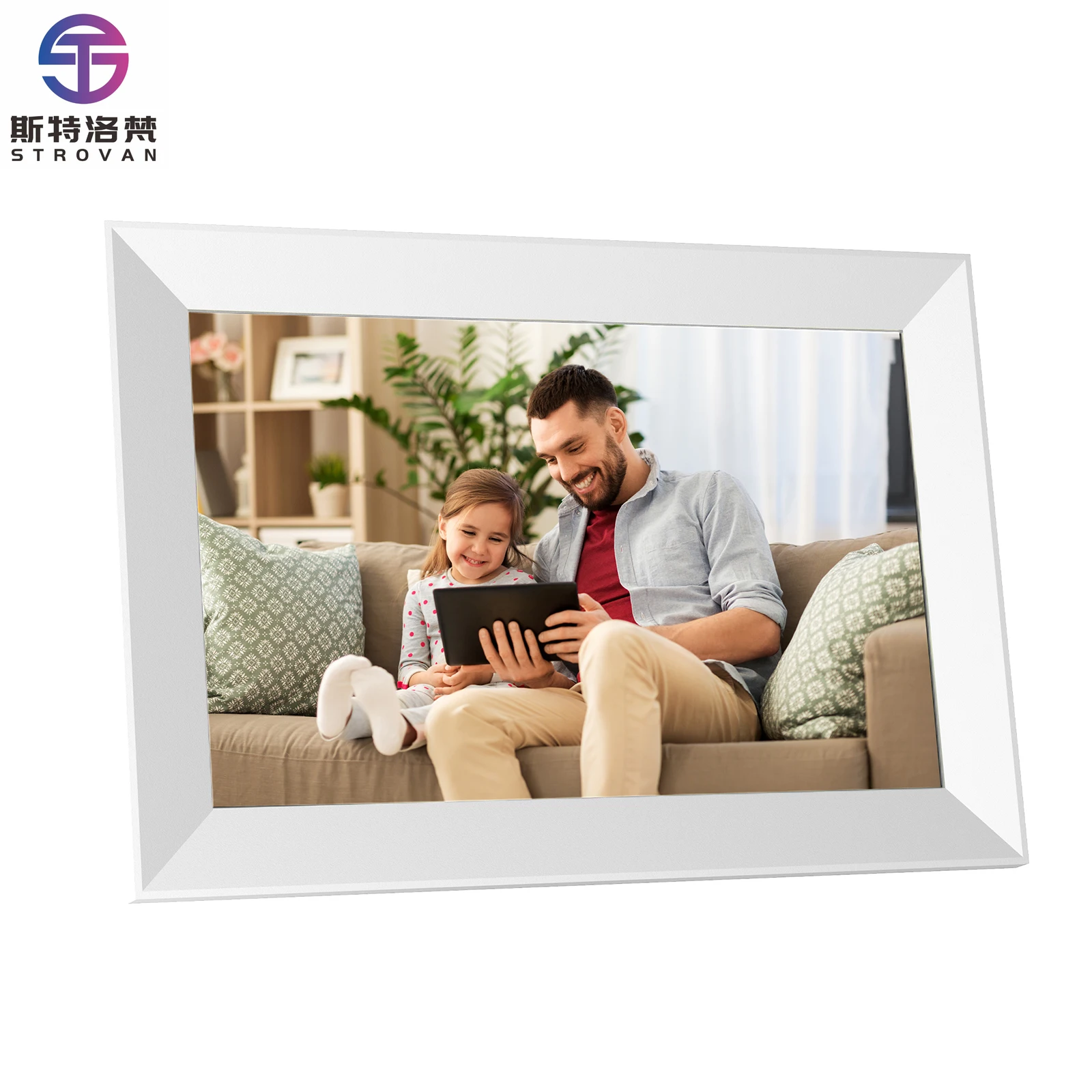 

10 Inch 1280*800 Touch Screen WiFi Digital Photo Frame 1GB+32GB Memory