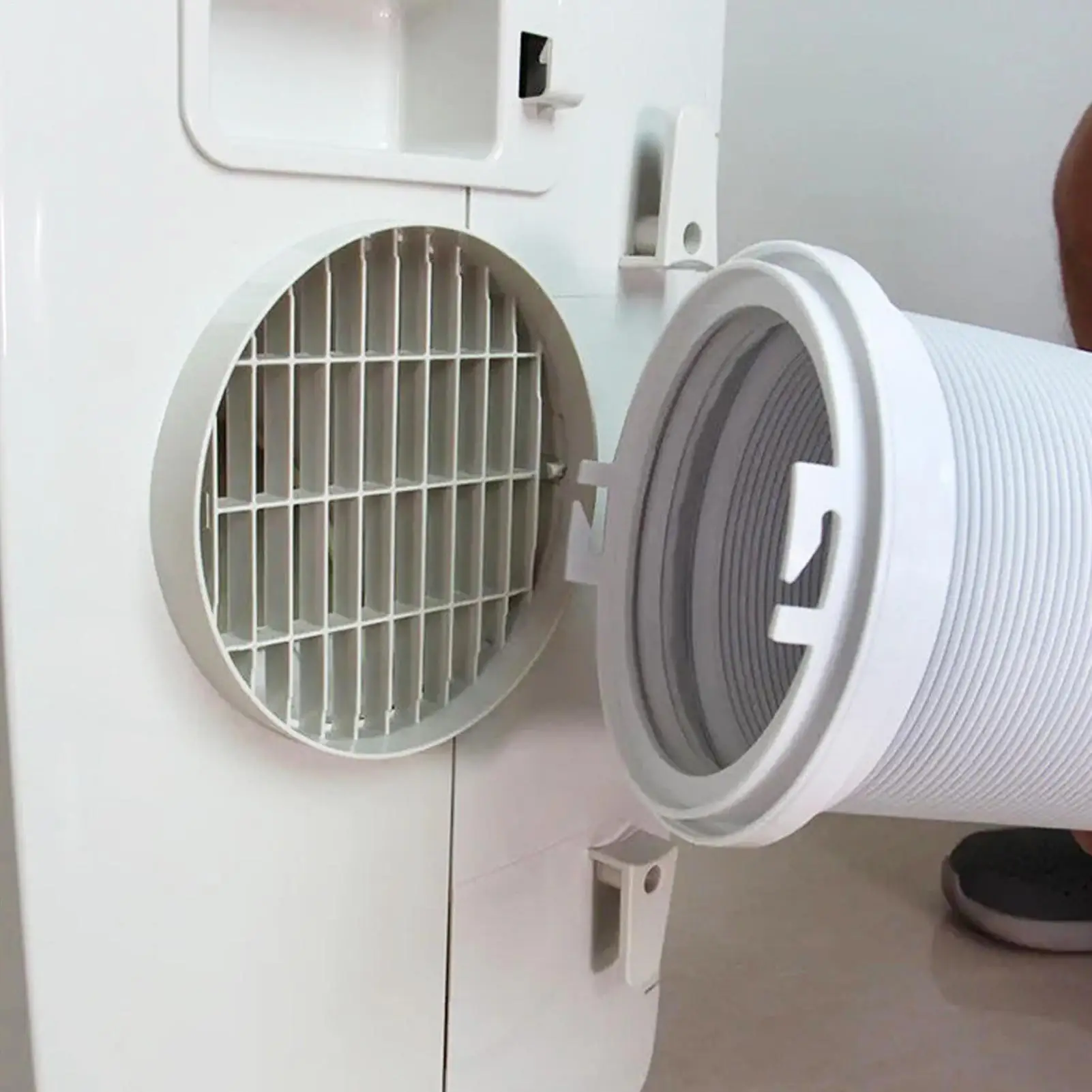 

Air Conditioner Hose Adapter 5.1 Inches Exhaust Tube Interface Coupler AC Exhaust Hose Coupler for Home Workplace Bedroom