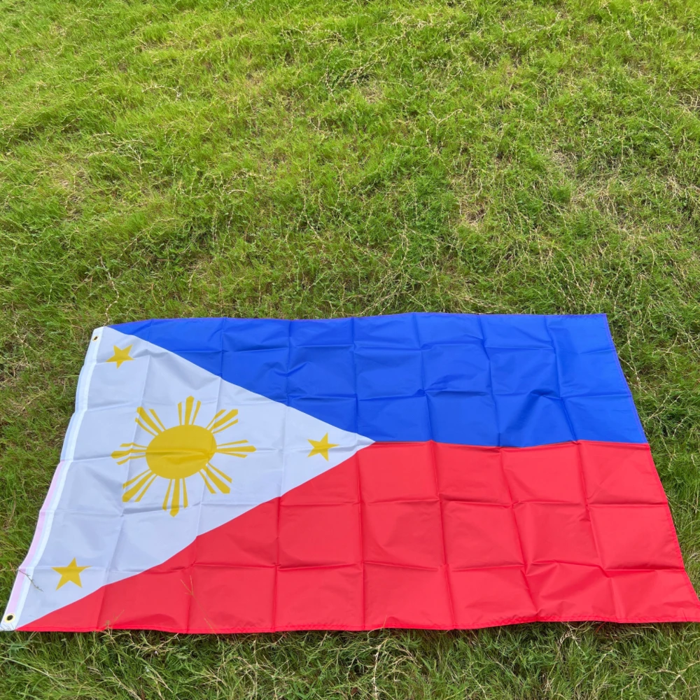 علم الفلبين الوطني 90X150cm البوليستر معلقة علم PHL PH Philippino Pilipinas3x5 FtPhilippino Pilipinas الفلبين #2