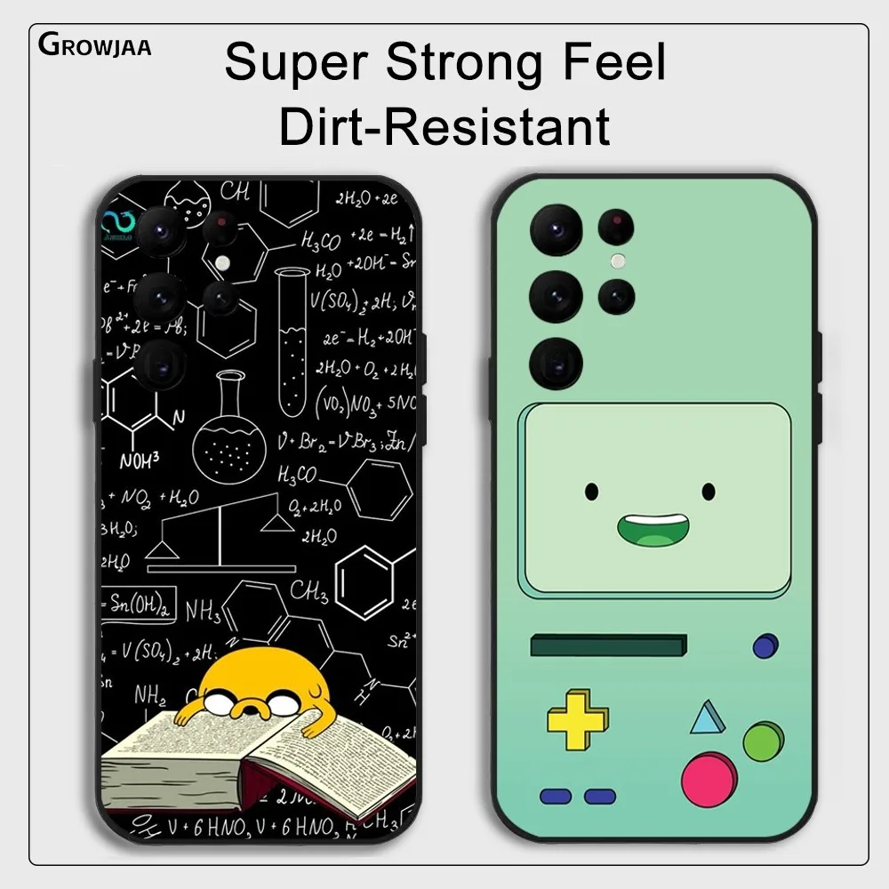 Cartoon A-Adventure T-Time Phone Case for Samsung Galaxy S24 Ultra S22 S23 Ultra S21 S20 5G Protective Silicone TPU Funda