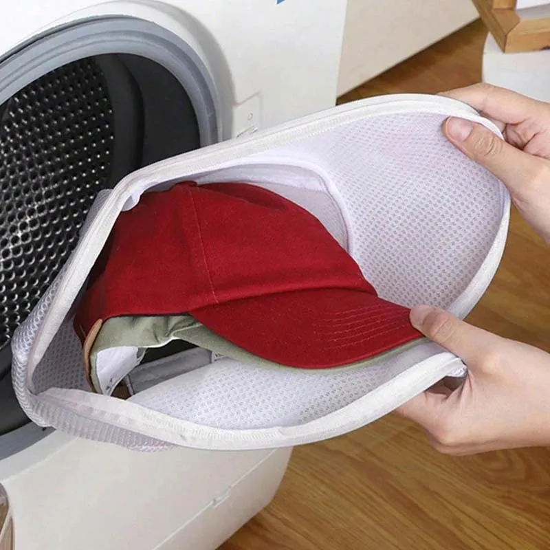 

New Baseball Cap Laundry Bags Hat Wash Bag Anti-deformation Washing Machine Hat Mesh Bag Portable Baseball Cap Washing Bags