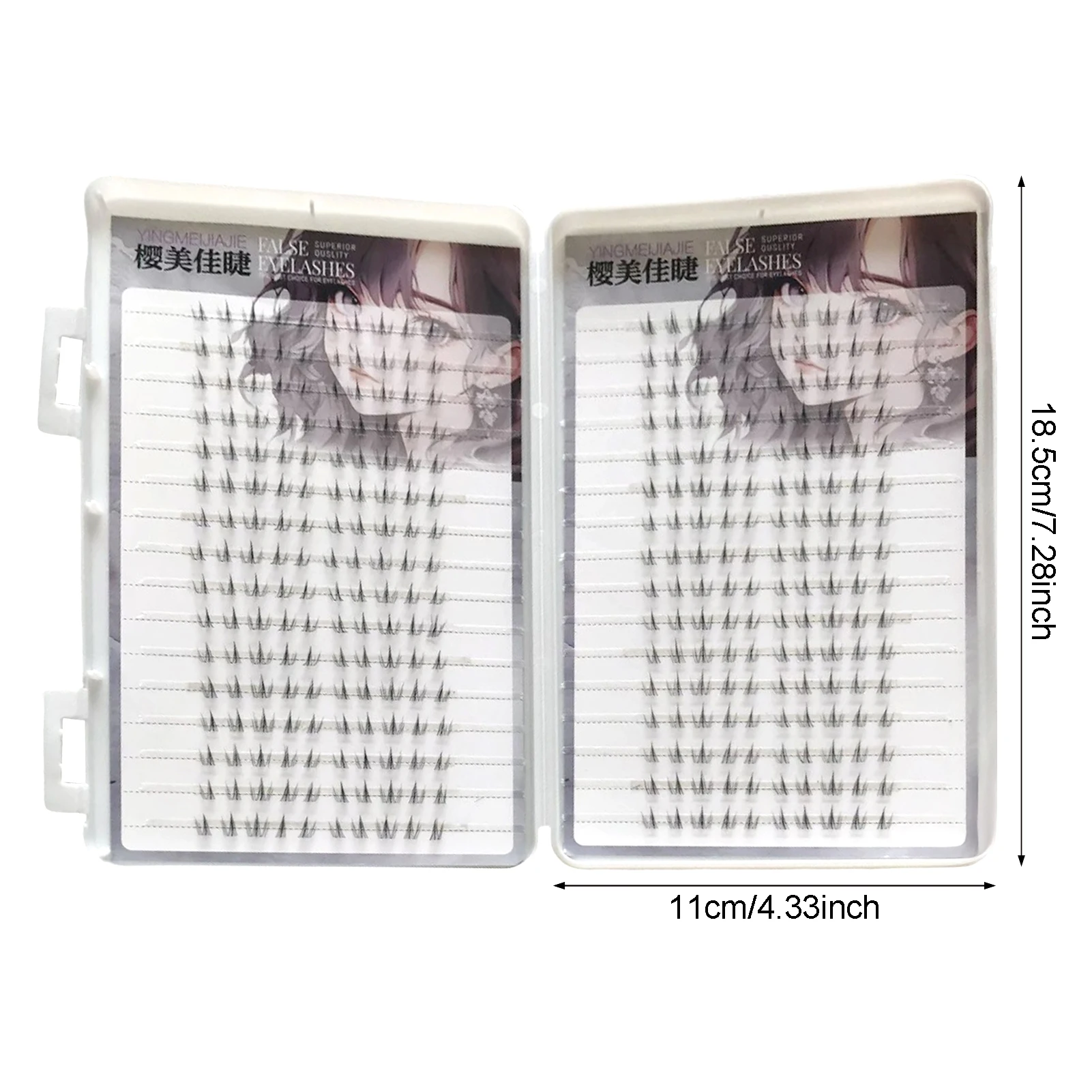 5-7mm 接着剤不要のつけまつげクラスター、自然なふわふわの下まつげ、女性用、毎日のデートや結婚式に