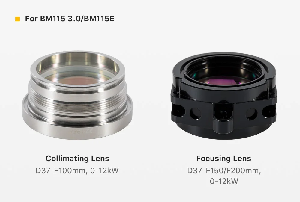 Raytools BM114 BM115 Dia37mm Kollimations- und Fokussierlinse mit Linsenhalter F100 F150 F200 für Faserschneidkopfteile – Detail 3