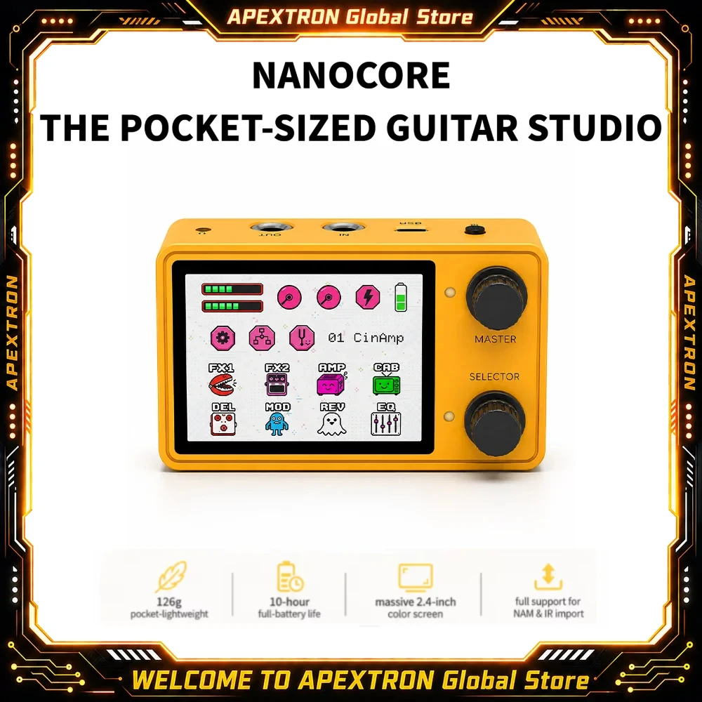 New LIVTRA NANOCORE Multi-Effects Guitar Pedal 126g 2.4