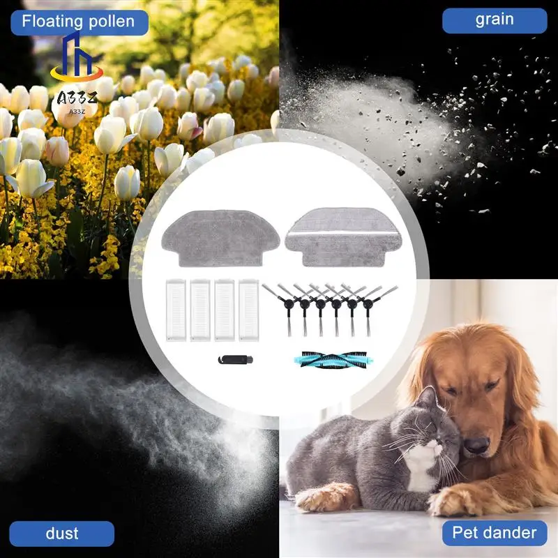 

A33Z-Brush Rags Roller HEPA Filter For Xiaomi Mop P Viomi V2 Pro V3 SE V-RVCLM21B Accessories Robot Vacuum Cleaner Parts