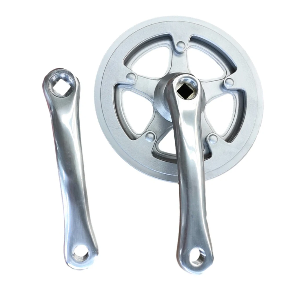 

Single Speed Crankset 38T Alloy Chainwheel Fixie For Folding Bikes For Road Bikes Silver High Quality Material Practical