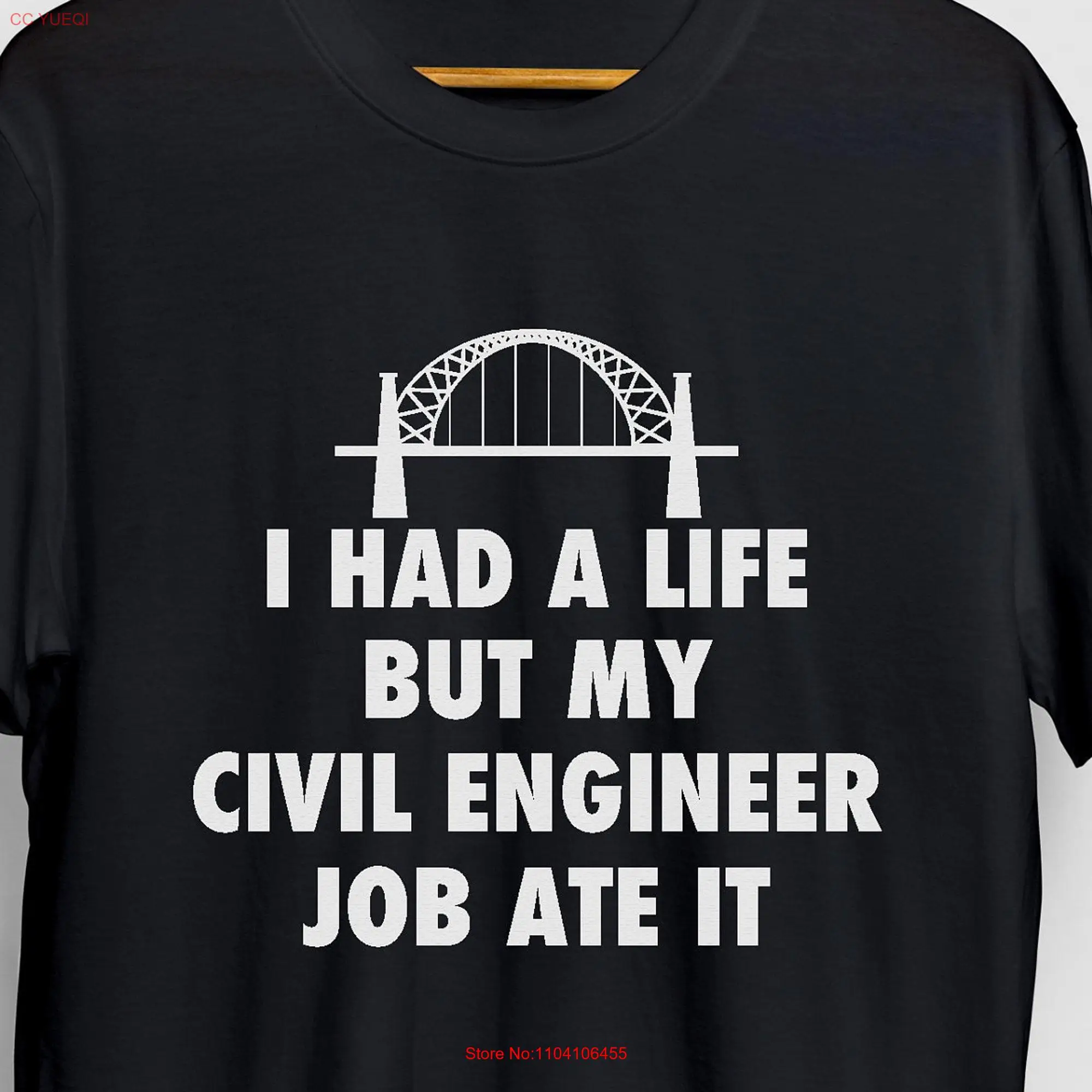 学生、長袖または半袖の民間エンジニアTシャツ