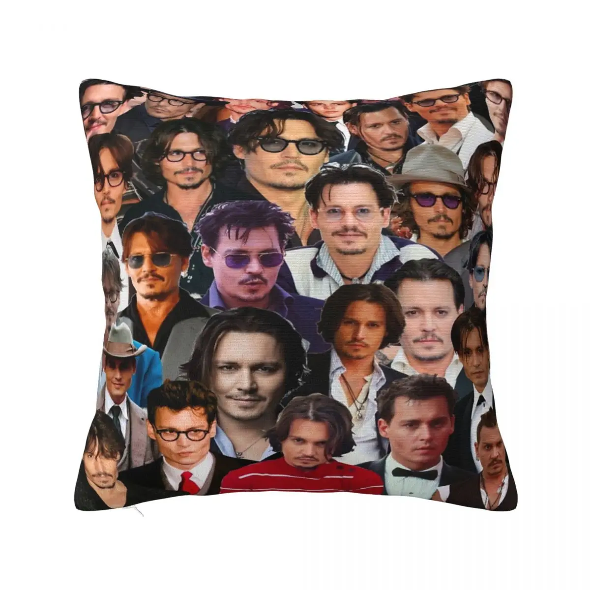 Home Decoration Johnny Depp Photo Collage Pillowcases Accessories Pillow Covers Zipper Multi-Size