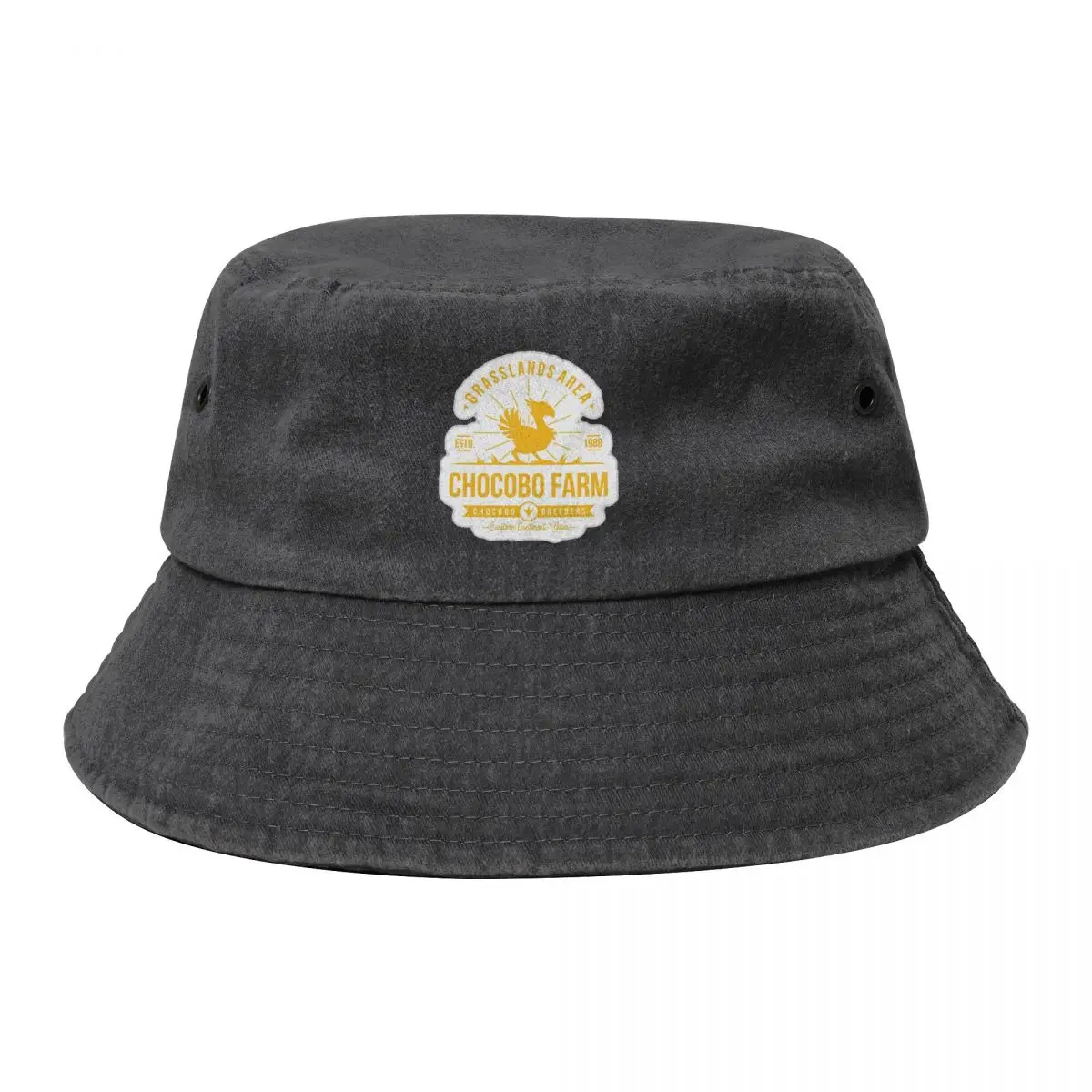 

Chocobo Farm Final Fantasy Cowboy Denim Fisherman Hat With Printing